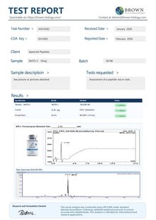 mots c coa certificate of analysis hmlc certified purity test