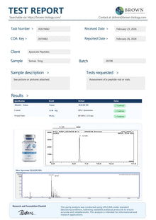 semax coa certificate of analysis hmlc certified test report purity