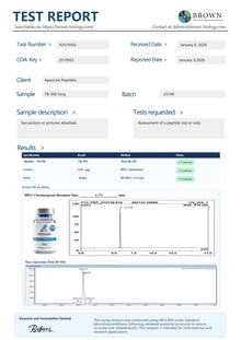 tb 500 coa analysis hmlc purity report