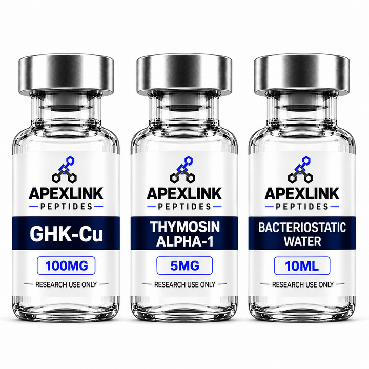 GHK-Cu 100MG, Thymosin Alpha-1 5MG and Bacteriostatic Water 10ML