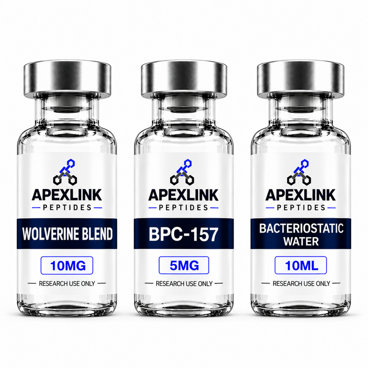 Wolverine Blend 10MG, BPC-157 5MG and Bacteriostatic Water 10ML