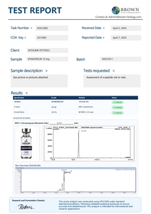 ipamorelin certificate