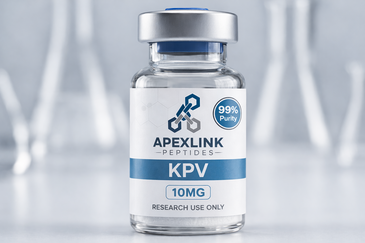 KPV peptide 10mg vial – high purity research peptide from ApexLink Peptides for laboratory research use only