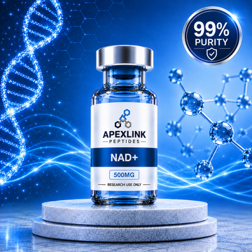 NAD+ 500mg research compound vial high purity laboratory grade ApexLink Peptides