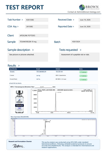 tesamorelin certificate
